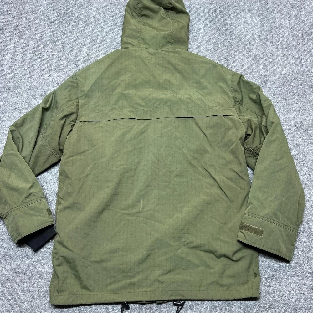 Vintage Levi's All-Duty Jacket Mens M Green Canvas Hooded Parka Workwear 90s